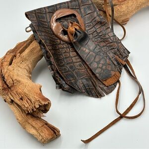 Waist Handmade Genuine Leather Belt/Medieval Pouch/Hip Bag/ Fanny Pack